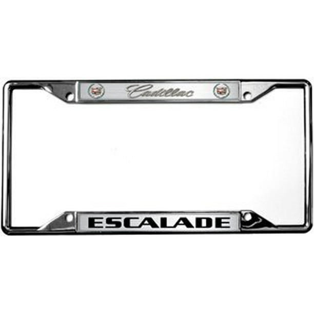Cadillac Escalade Black Stainless Steel License Plate Frame GF.ESA3.EB 